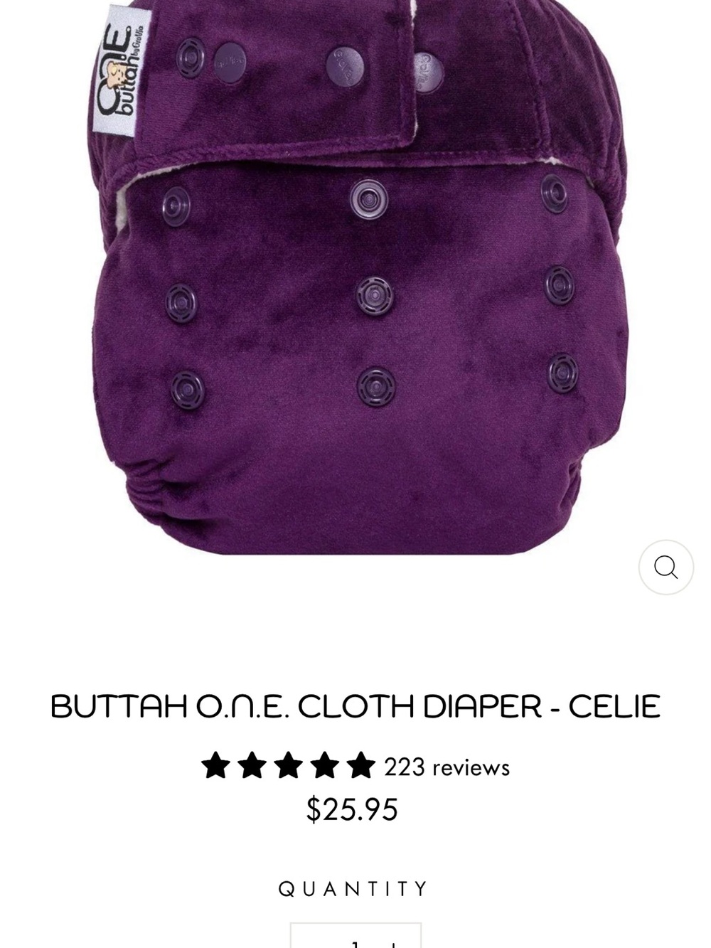 Grovia Buttah cloth diapers - Picture 4 of 5